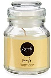 Duftkerze Vanille Beige Glas Wachs (7 x 10 x 7 cm) (12 Stück)