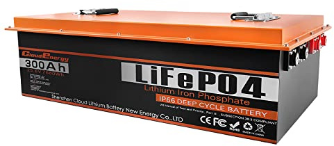 CloooudPro 12V 450Ah LiFePO4 Bateria de Ciclo Profundo (36V-150Ah)