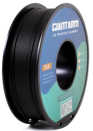 PLA Filament 1.75mm, GIANTARM 3D Drucker Filament PLA Ebenholz 1kg Spool
