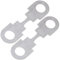 AERZETIX - C69947 - Juego de 2 fusibles lámina planos 40A para coche - longitud 42mm - en metal - compatible con números OE 104 249 02