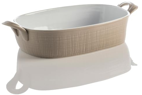 Pirofila Rettangolare da Forno in Ceramica, Collezione Toledo,Impilabile - 27 x 20 cm