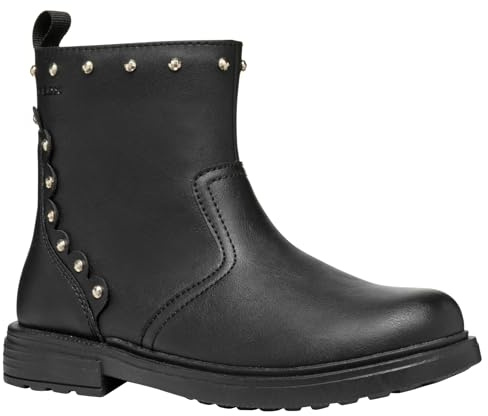 Geox J ECLAIR GIRL C - Stivale Chelsea, Black,