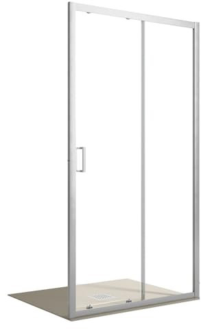 Porte de douche 1 porte coulissante 6mm h195 MATIAS - 110