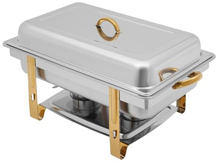 TuliperMood Chafing Dish - Juego completo de recipientes de acero inoxidable apilables, 9 l