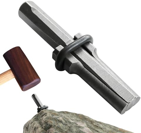 Cuñas de piedra resistentes, cuñas para dividir piedras, cuñas de división de, cuñas de resistentes, divisor de hormigón de cuña y cuña | cincel de hierro, hormigón, mármol, granito, piedra
