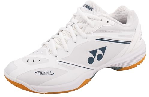 YONEX Power Cushion 65 Z4 - Scarpe da badminton da donna, con ammortizzazione e stabilità, per badminton e squash, bianco, 37.5 EU