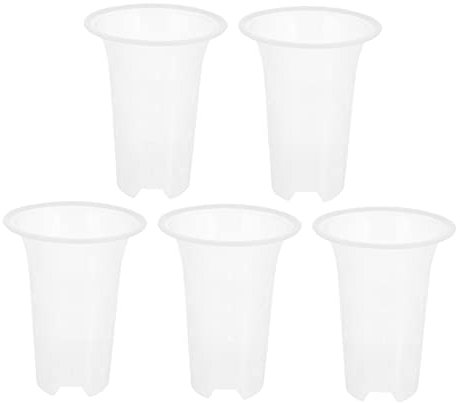 BESPORTBLE 5pièces Pots à Plastique Respirants pour Orchidées Pots De Jardin Transparent avec Drainage Et Aération