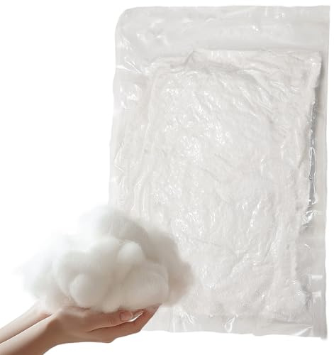 Jtnohx Imbottitura di Ovatta, Imbottitura per Cuscini, Ovatta 150g - Materiale di Riempimento per Sacchi Fagioli, Artigianato E Cuscini