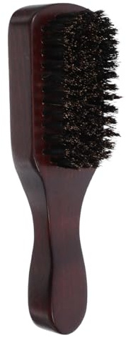 WRITWAA Bartbürste mit Borsten für Männer Friseurbürste als Geschenk Ergonomischer Griff Bartreinigungsbürste Einfache Handhabung Leicht und Kompakt Bartpflegebürste mit Borsten