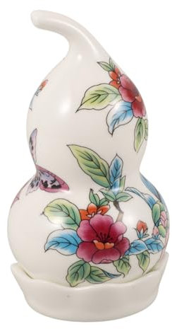 NULYLU Porte-cure-dents Céramique Forme De Gourde Distributeur Pratique Pour Bar Et Cuisine Pot De Rangement Décoratif Pour Pique-niques Et Restaurants