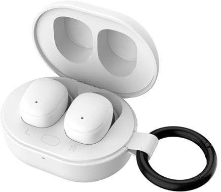 VulTech Drip Casque Bluetooth 5.4, Écouteurs Intra-Auriculaires sans Fil avec Microphone, 14 Heures totales, contrôle Tactile, Charge USB-C, Assistant Vocal Siri/Google, Son équilibré, Android/iOS