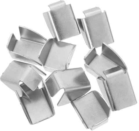 SHINEOFI 10pcs Heavy Duty Metal Shelf Clips for File Cabinet and Kitchen Cabinet, 10mm Thick Triangular Bracket Supports for Office Shelving and Bookcase Storage