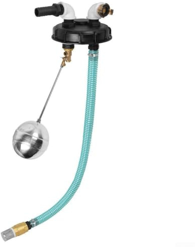 Couvercle IBC DN 150 avec protection contre le débordement et raccord de pompe, compatible avec les réservoirs d'eau de pluie et les solutions industrielles de stockage d'eau