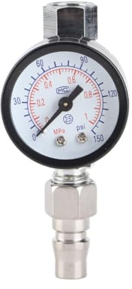 Pistolet Pulvérisateur Réglable Avec Régulateur Dair Et Manomètre Contrôle Par Diaphragme Pour Peinture Automobile Et Outils Pneumatiques Pression Précise De 0 À 150 Psi Utilisati