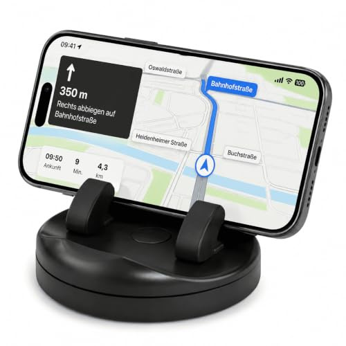 MidGard Universal Armaturenbrett Autohalterung für Smartphones, Navi usw. drehbar um 360 Grad
