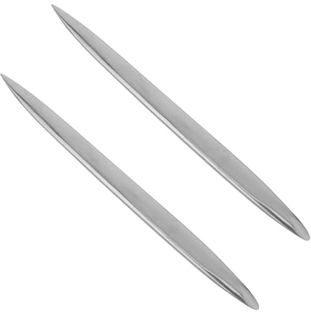 DOITOOL 2 Stück Gipswerkzeug Keramikwerkzeug Ton Schnitzwerkzeug Tonskulpturwerkzeug Modellbau Spachtel Wachsschnitzwerkzeug Embossing Ton Werkzeug Silver