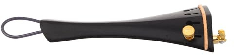 Hoement Ebony Violin Tailpiece mit Feinstimmer Langlebiges Holz Saitenhalter Zubehör für Professionelle und Hobby Musiker Passend für Violinensaiten Verbesserte Klangresonanz und