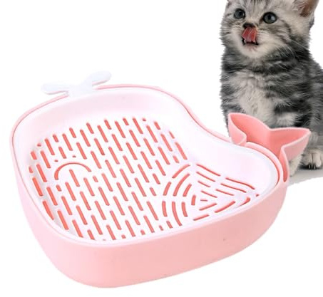 gifyym Cat Grass Planter - Cat Grass Seed Tray | Hollow Soillness Planting Box, Hydroponic Sprout Tray | Pet Seed Growing Kit For Pet Shop, Home, Cattery (Blue, Gray, Pink)
