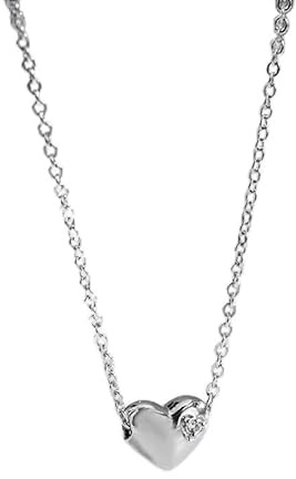 girocollo d'amore liscio zircone lucido fagioli di acacia pendenti collana gioielli regalo di nozze