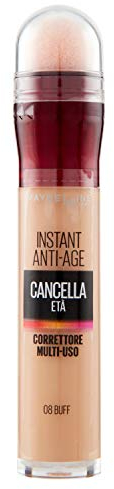 Maybelline New York Correttore Multi-Uso, Idratante e con Coprenza Modulabile, Imperfezioni e Occhiaie Coperte, Con Bacche di Goji e Haloxyl, Cancella Età, Tonalità: 08 Buff, 6,8 ml