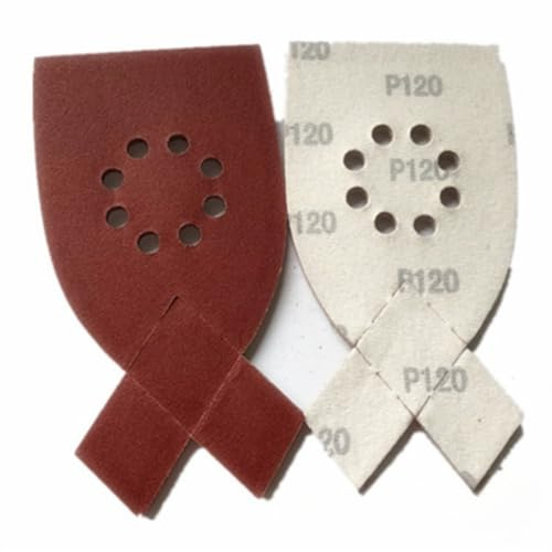 GDLPZM Lot de 50 feuilles abrasives pour ponceuse à grain de papier de verre pour Black & Decker KA220G KA230