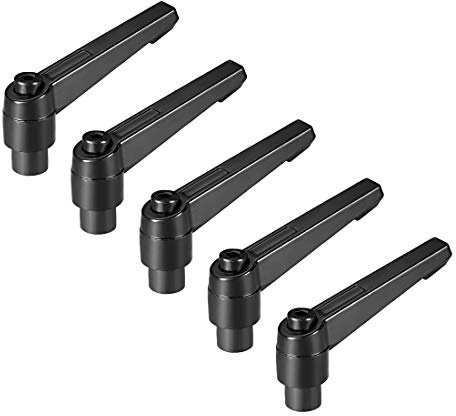 sourcing map 5 Stück Klemmhebel Griff M8 x 63mm Verstellbarer Maschinengriffe Klemmhebel Außengewinde Griff Maschinengriffe Verstellbarer Griff für Werkzeugmaschinen Schweißgeräte Druckgeräte