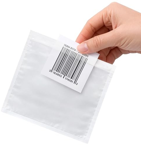 Netuno 1000x transparente Lieferscheintasche selbstklebend klein DIN C7 12,1 x 11,2 cm Begleitpapiertasche Dokumententasche Rechnungstasche Pakettaschen für Lieferscheine Begleitpapiere Garantiekarten