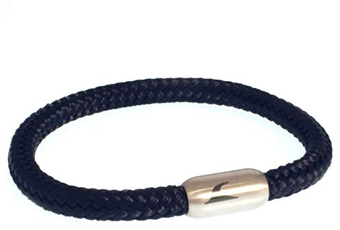 WAVEPIRATE® Segeltau-Armband SYLT ST Nachtblau/Si Männer Herren