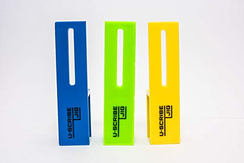 U-Scribe Jig Installers Set - Woodworking & Carpentry Jig set - Makes Scribing Fillers, Toe Kicks and Ceiling Scribes easy, ideal for Carpenters, Cabinet Installers, Furniture Fitting