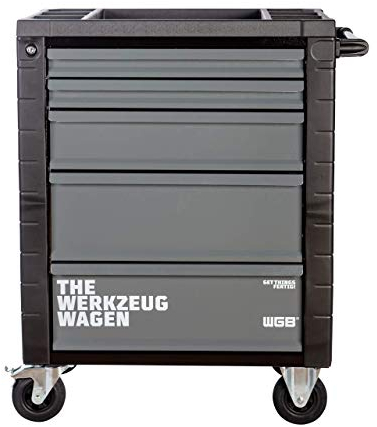 Werkstattwagen leer | 5 Schubladen | No.143 | grau | stabile Stahlblechkonstruktion | WGB