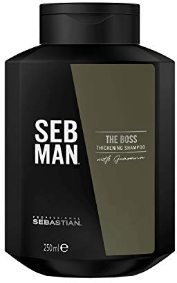 SEBASTIAN PROFESSIONAL The Boss: Champú Espesante y Engrosador Hombre con Efecto Refrescante - 250ml