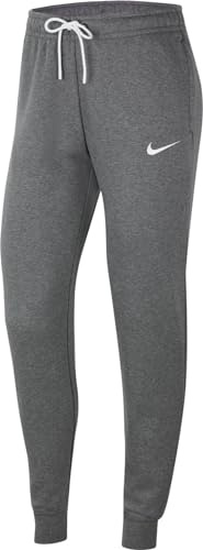 Nike Damen W Nk Flc Park20 Pant Kp Trousers, Charcoal Heathr/White/White, L EU