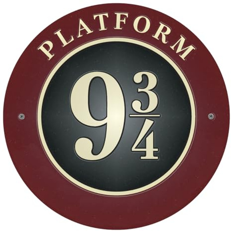 Epic Modz Platform 9 3/4 Sign Vinyl Decal Sticker Nursery Door Frame Wall Decor Fan Art Bedroom Living Room Lounge Child Playroom Funny Gift (Full Colour)