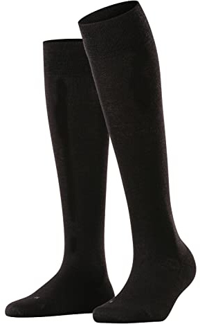 FALKE Sensitive Berlin W Kh lana algodón puños sin presión 1 par, Calcetines largos Mujer, Negro Black 3000, 39-42