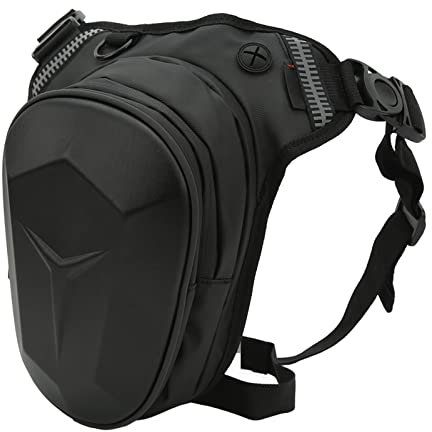 Oberschenkeltasche, Motorrad-Fallbeintasche, Verbesserter Reißverschluss, Mehrzweck, Wasserdicht für das Radfahren auf Reisen (Einzigartiges Muster)