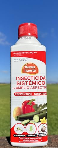 Insecticida sistémico a base de acetamiprid al 0,5%. 500ml. Efectivo control de plagas como pulgón, mosca blanca o escarabajo de la patata.