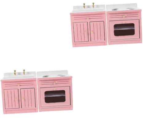 Vaguelly 2 Sets Mini Küchenzubehör Miniatur Möbelmodell Simulation Waschbecken Puppenhaus Möbel Im Maßstab 112 Puppenhaus Badezimmer Waschbecken Puppenhaus Waschbecken Küchen
