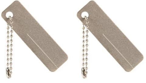 Uonlytech 2stücke Praktischer Mini-diamant-schleifstein Für Angelhaken Tragbarer Diamantschleifer Mit Schlüsselring Für Outdoor-aktivitäten Und Fischerbedarf Langlebig Und Robust