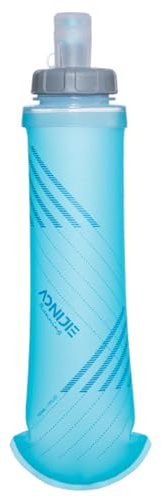 Azarxis Gourde Souple Running 500 ml Bouteille d'eau Pliable Bidon Sport Poche Hydratation pour Randonnée Marathon (Bleu, 500 ML)