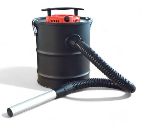 Briconess.com Aspirateur à cendre électrique 600 W capacité 12 litres filtre HEPA tige métal peint câble long 150 cm accessoires inclus