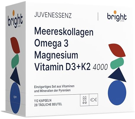 Gestion de la Longévité – Omega 3 TG, Magnésium Chélaté, Vitamine D3 K2 4000, Collagène Marin & Acide Hyaluronique | Synergie SmartAbsorb™ pour cœur, os, articulations et peau | 28 Doses Quotidiennes