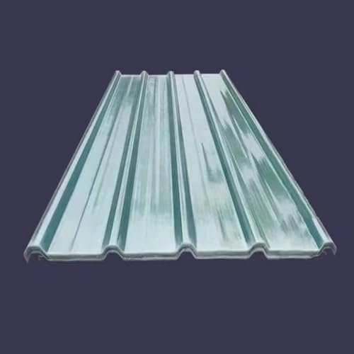 FRP-Tageslichtplatten,Klar Wellplatten,Wellbahn Profilplatten Trapez,Frostbeständige/Isolierende Dachplatten,1,5mm Dickes Gewächshausplatten,Längenzuschnitt Möglich,17/18/19/20 Stück(19 Pcs,0.9x1.45m/