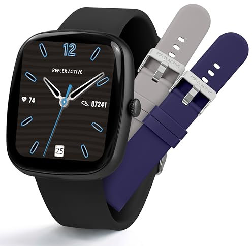Reflex Active Series 50 Smart Black Calling Watch Interchangeable Set
