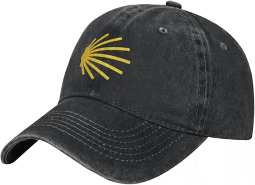 IEOGHWXY Baseball Cap Snapback Sun Hat Camino De Santiago Symbol Large Yellow Baseball Cap Buen Camino Music Album Unisex Men Sun Visors Trucker Hat y2k Baseball Caps Birthday Gift for Men Women