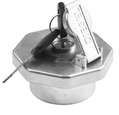 NbgrvB Tappo serbatoio con chiave per ISUZU ELF per NPR NQR 4HK1, sostituzione diretta 8-98146010-0 8-98088982-0, argento