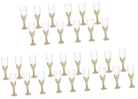 ABOOFAN 30 Piezas Copa de vino de decoración de la iglesia copas para fiesta calicio de cáliz para la fiesta Coplas cáliz religioso de recepción de bodas PD Dorado