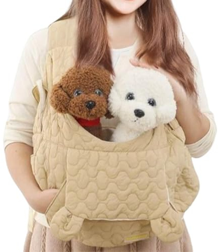 Hunderucksack – atmungsaktiv, weich, tragbar | Katzenrucksack für kleine Hunde – für Welpen, Kätzchen, Outdoor, Reisen, Camping, Wandern, Wandern, Radfahren, Reiten, Einkaufen