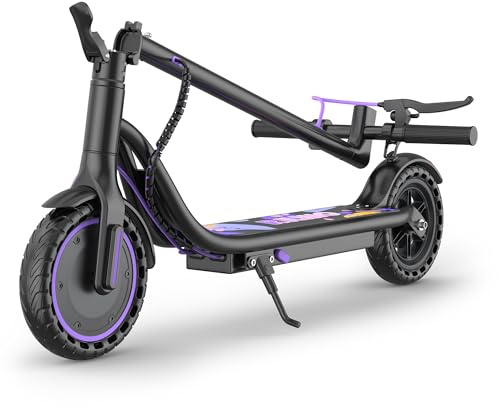 Electric Scooter for Adults, Teens & Big Kids, 350W Motor, 19Mph Top Speed, 15Miles Max Range, 8.5 Solid Tires, Portable Lightweight E-Scooter
