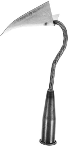 Homoyoyo Azada Triangular de Galvanizado para Jardinería Resistente y Duradera Herramienta Ligera para Aflojar Suelo y Hacer Surcos para Huerto y Deshierbe Manual