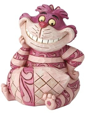 Enesco 4056745 Le Chat du Cheshire Alice AU Pays des Merveilles Figurine Résine Multicolore 12,8 x 9,6 x 8 cm